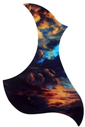 SUPVOX Pickguard per Chitarra Acustica, 19,65 x 11,7 x 0,06 cm, PVC, Protezione Superficie, Decorazione, 9g, 1 Unità