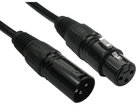 World of Data 5M XLR Cable - 3 Pin Male to Female Balanced Audio Copper Core Gold Plated Pins