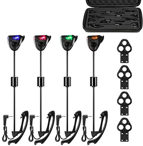 Lixada Angel Swinger Set Bissanzeige Digital Fishing Alarm LED Bissanzeige Beleuchtetes Swinger Angelgerät