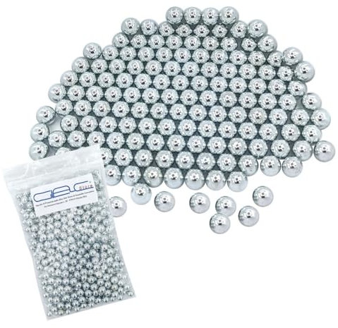 Glac Store® 500 Pz Pallini in Acciaio Metallo da 6 mm per Softair Soft Air Pistole Fucili 0,80 Grammi Calibrati e Lucidati