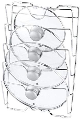 JXCG accroche casseroles Mural– Range Couvercle Pratique pour ustensiles de Cuisine et poêle – Porte Couvercle Mural maniable