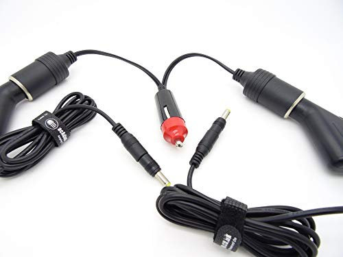 Car Charger Both Screens For Nextbase SDV77-BD Portable DVD Player Dual/Twin Screen