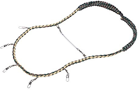 Alomejor Fly Fishing Lanyard Necklace Nylon Braided Strap Fishing Nipper Patch Forcep Holder Tools