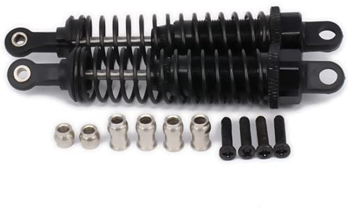 RCAWD Verstellbarer RC-Stoßdämpfer aus Legierung, 80 mm, für RC-Auto, 1/16, Buggy, LKW, Hpi, HSP, Losi, Axial, Tamiya, Redcat, verbessertes Teil (schwarz)