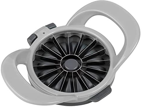 PrepWorks by Progressive Dishwasher Safe 16-Slice Thin Apple Slicer and Corer with Attached Safety Cover