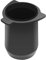 LEUOVE 54mm Espresso Dosing Cup | Measuring Coffee Beans and Coffee Dose Grounds | Aluminum Metal | Fits 54mm Sage Barista Portafilter | Coffee Machine Accessrioes | Black