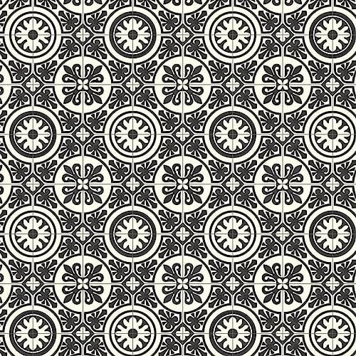 Vinylflooring UK White Grey Designer Effect Vinyl Flooring Roll For Living Room, Dining Room, 2.8mm Thick Cushion Backed Vinyl Sheet, Waterproof Lino Flooring-2m(6'6) X 2m(6'6)-4m²