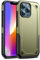 XD Designs Schutzhülle für iPhone 13/13 Pro/13 Pro Max, strapazierfähig, militärisch, robust, stoßfest, staubdicht, harter Polycarbonat, robust, langlebig, Grün, 33 cm (13 Zoll)