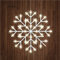 ADEPTNA Hanging 48 LED Snowflake Christmas Light with Timer Function and Battery Operated- Silhouette Window Xmas Festive - Window Christmas Lights for Home Office Indoor (WARM WHITE)