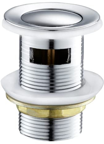 Overflow Cover Basin Sink Waste Drain Plugs, Pop Up Sink Plug Replacement, Dual Silicone Seal Washers, Kitchen Bath Overflow Stopper Hole Cover, Sink Strainer, Bathtub Waste Drainer by TradeProvider®