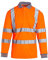 Blackrock Hi-Vis Long Sleeve Polo Shirt, Rail Orange T-Shirt, Work Utility & Safety Clothing, High Viz, Work Tops, Clothing PPE Workwear, Birds Eye Polyester, Class 3 Certified, Size XL