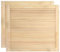 Tidyard Anta a Lamelle 2 pz in Legno Massello di Pino, Anta in Legno di Pino Ventilato Aperto, Ante per Armadio a Doghe, Porta Interna a Doghe, Anta per Mobili 39,5x49,4 cm