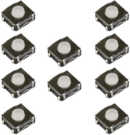 10 Connecteurs Micro Switch Bouton Poussoir Clé Plip pour Télécommande Renault Trafic
