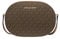 Michael Kors Jet Set Travel Medium Signature Oval Crossbody Bag Brown, Braun, Medium, 35R3GM9M1L