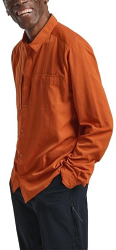 Jack Wolfskin Herren Sierra Canyon Ls Hemd, Burnt Orange, 3XL EU