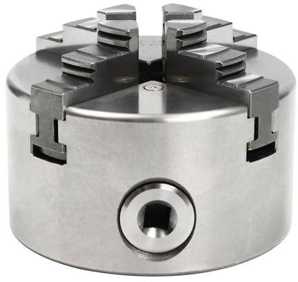 WooDerson Selbstzentrierendes Spannfutter, 4-Backen Spannfutter Backenfutter Für Drehmaschine, Drechsel-Futter (80MM)