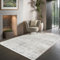 the carpet Janelle eleganter hochwertiger Viskose Wohnzimmer Teppich, exquisiter handegewebter Kurzflor mit Premium-Qualität, pflegeleicht, farbecht, Grau, 160 x 230 cm