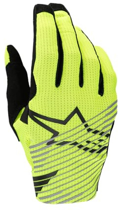 Alpinestars Radar Pro Motocross-Handschuhe | 4-Wege-Stretch-Mesh, leitfähige Handfläche und Finger, Silikon-Fingergriff, perforierter Daumen, leichtes Design