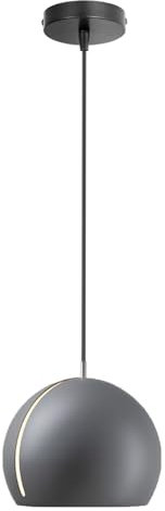 LIGKIN Pendelleuchte Kreativer Globus Rotierender Kronleuchter Moderne Hängeleuchte E27 Deckenbeleuchtung Einstellbare Hängelampe für Schlafzimmer Wohnzimmer Esszimmer Bar, Grau