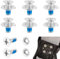 Udbrud 16-teiliges Snowboard Bindungsschrauben Set, Edelstahl Schraubenset M6x17mm mit Unterlegscheiben, Ski-Montageschrauben Zubehör Befestigungsschrauben Festes für Sport Snowboard Ersatzteile
