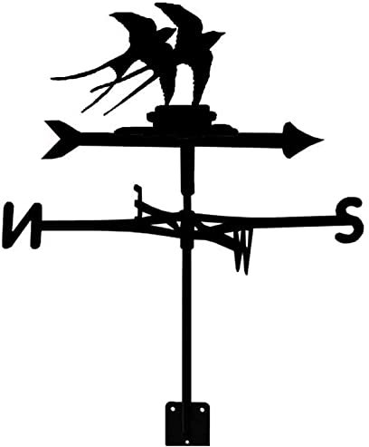 Girouette en métal pour animaux - Instrument de mesure de la direction du vent - Installation de toit - Girouette - Scène de ferme - Accessoires Art déco - Girouette d'animaux - Oies