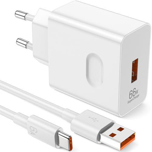 66W SuperCharge Caricabatterie per Honor Original Magic7 6 Lite 90 Lite 200 Lite X8a X8b, 6A Cavo di ricarica USB C Adattatore di alimentazione per HONOR 90 70 Lite X9b per HONOR Magic7 6 5 4 Lite Pro