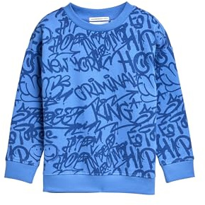 Tom Tailor Jungen 1047301 Kinder Oversize Sweatshirt mit Allover-Print