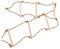 VICASKY 1 escalera de escalada de seis velocidades para exteriores, juguete de ocio, escalera de cuerda para escalera de madera, columpio, escalera para niños, suministros de ocio de madera