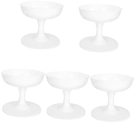 KAILIKETIY 5piezas Jarrón De Flores De Plástico para Decoración De Bodas y Fiestas Florero De Diseño Chic para Oficina y Hogar