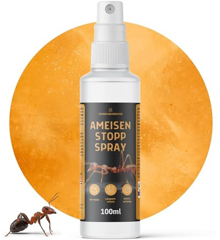 Ameisen Repellent Spray - 100 ml - Hoch konzentriert - Starke Abwehrwirkung - LANGZEITWIRKUNG - Für Innen - Anti Ameisen Spray - Ameisenmittel Innen (100ml)