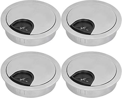 4 Set Desk Kabeldraht Grommet PC Computer Schreibtisch Kabel Kabellochabdeckung Organisatoren50 Gebürstete Schreibtisch GROMMETCABLE TROMMETCABLE LOCHE COVE Machen Sie Ihre ordnungsgemäße. T (53