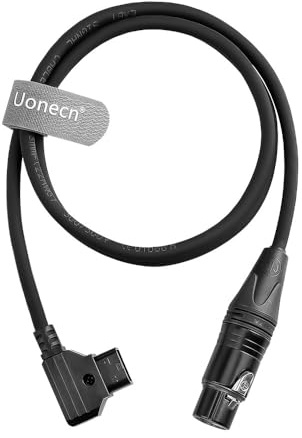 Uonecn Câble d'alimentation D-tap vers XLR 3 broches femelle pour RC 120B, pour lampe vidéo LED, 1 m