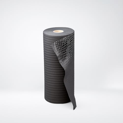 Centurybox – Papier Cadeau Nid d’Abeille – Papier Kraft Emballage Recyclable, Rouleau Papier Cadeau Écologique, Papier de Soie Emballage – 2 Tailles & Couleurs (Noir, 30 cm x 100 m)