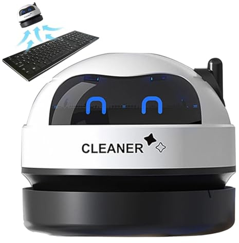 Genérico Schreibtisch-Staubsauger, leistungsstark, automatische Saugkraft, USB-Tastaturreiniger, tragbarer Tischstaubsauger, elektronisches Werkzeug für Zuhause und Arbeit