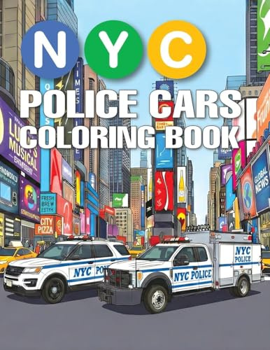 NYC Police Cars Coloring Book