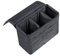 S-ZONE Housse de Protection imperméable et résistante aux Chocs pour Appareil Photo Reflex numérique Canon Sony Nikon Olympus Gris, Gris, L, Organiseur de Sac