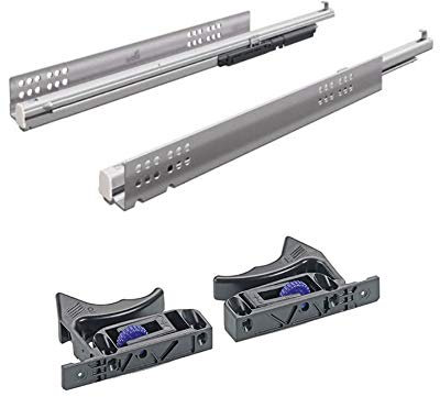 Hettich Vollauszug Quadro V6 Push to open für Holzschubkästen NL:350 mm