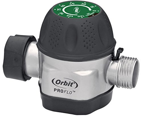 Orbit Mechanischer Garten-Wasserhahn-Timer mit hohem Durchfluss, Metall, 2 Stück