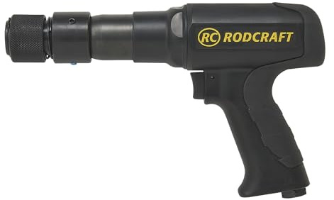 Rodcraft RC5195 Druckluft-Meißelhammer, HEX 11 mm, 12 J | 2100 Schläge/min, vibrationsgedämpft und nur 2 kg Gewicht für hohen Arbeitskomfort