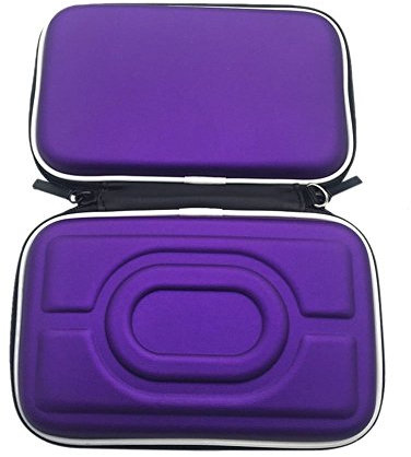Harte EVA-Tragetasche mit Handschlaufe für Gameboy Advance GBA Gameboy Color GBC, violett, Modern