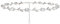 Nikita By Niki Rose Flower Rhinestone Statement Crystal Choker -Silver or Gold Choker Necklaces for Women - Rose Gold Plated Necklace - Choker Chain (Silver)