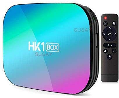 Gimebox Android 9.0 TV Box HK1 Box Android TV Box 4GB RAM 64GB ROM, Dual-WiFi 2.4GHz/5GHz BT Amlogic S905X3 Quad Core 64 Bits 3D/8K Full HD/H.265/USB3.0 Android Box