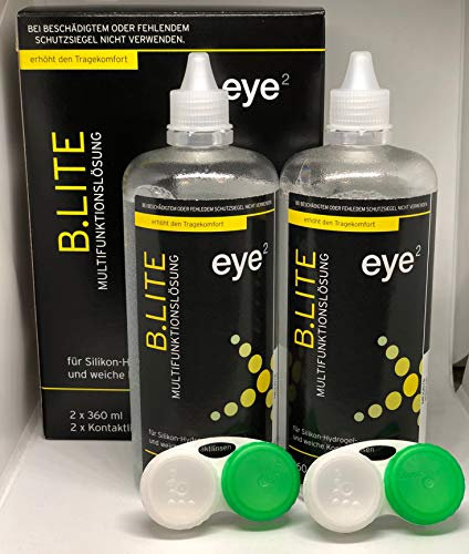 eye² b.lite Kombilösung für weiche Kontaktlinsen 2x360 ml Doppelpack