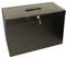 Foolscap Metal File Storage Box - Includes 5 Suspension Files, Plastic Tabs & Inserts GDPR Compliant (Black)