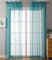 2er Set Ösenvorhänge Transparent »Uni« Gardine HxB 245x140 cm Türkis Stores Vorhang Ösen Bleibandabschluß Wohnzimmer, 20332-cn2