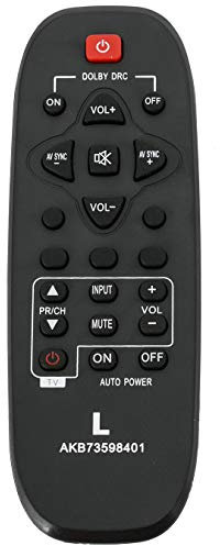 VINABTY AKB73598401 Remote Control Replacement for LG Sound Bar NB2022A NB2020A NB2030A NB-2022A NB-2020A NB-2030A