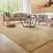 Paco Home Moderner Kuscheliger Wohnzimmer Teppich Kurzflor waschbar flauschig Weich Einfarbig Felloptik zeitlos stilvoll rutschfest pflegeleicht, Grösse:160x220 cm, Farbe:Beige