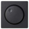 CABLEPELADO Placa para los mecanismos electrónicos giratorios Simon 82 | Regulador conmutador electrónico giratorio | 82054-38 | Apto para superficie y empotrar | 55x55 mm | Color Negro