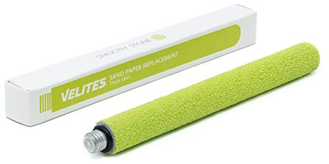 Velites Smooth Stone Ersatzfeile, Feines Korn, Hornhautsystem, Grün | Velites Smooth Stone Ersatzfeile, feines Korn für leichte Hornhaut an Händen und Füßen.