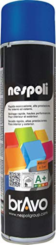 Nespoli - Aérosol Peinture - Séchage Rapide - Haute Performance - Pour intérieur et extérieur - Bleu Saphir - 600 ml